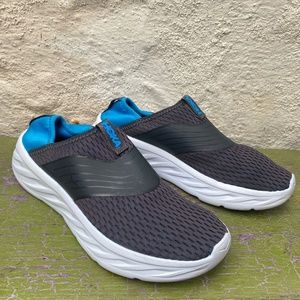 Hoka One One Ora Recovery Shoes Men's 9 Blue Gray